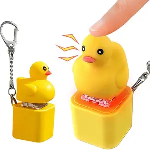 Adult Keyboard Click Frog Toy, Rechargeable Keychain with Colorful Lights, Anxiety Relief and Sensory Fun, Unique Stress Reliever Gift