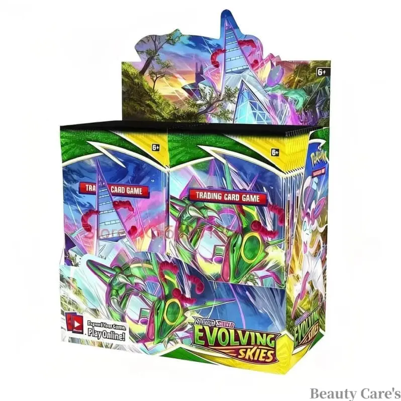 English Evolving Skies (360 cards) Pokémon Trading Card Game Sword & Shield and Classic Series Evolutions (including powered-up cards) — Blind-box expansion packs
