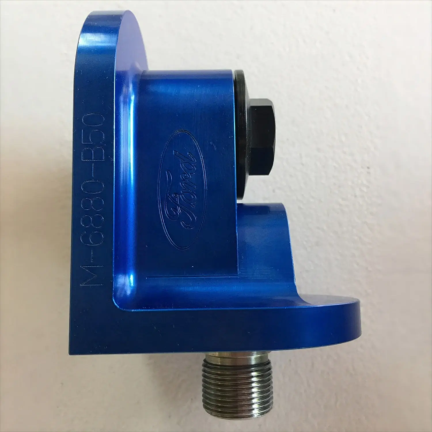 Oil Filter Adapter with  3/4-16 Threads - Blue
