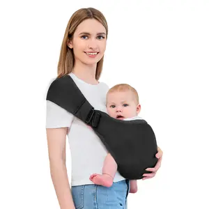 Baby Sling Carrier,Baby Carrier Newborn to Toddler,Toddler Carrier,Portable Lightweight & Spreadable Shoulder Straps