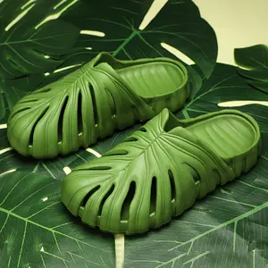 [Thick-soled Bamboo Rayon] Thick-soled Bamboo Rayon Summer Casual Slippers |     Men's and Women's Outdoor Turtle Back Hole Shoes
