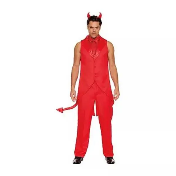 Devil Dude Tailcoat - Red - Costume - Men - 2 Sizes