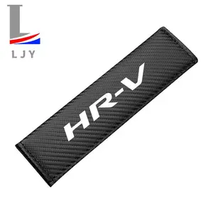Carbon Fiber Striped Seat Belt Shoulder Pad for Honda Hrv, Easy to Install and Clean, Comfortable and Stylish Protection