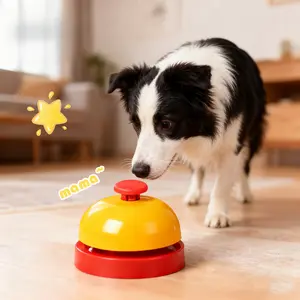 Premium Metal Pet Training Bell - Loud & Clear Sound Dog Cat Call Bell - Durable Service Bell for Obedience Training & Daily Feeding - New Arrival