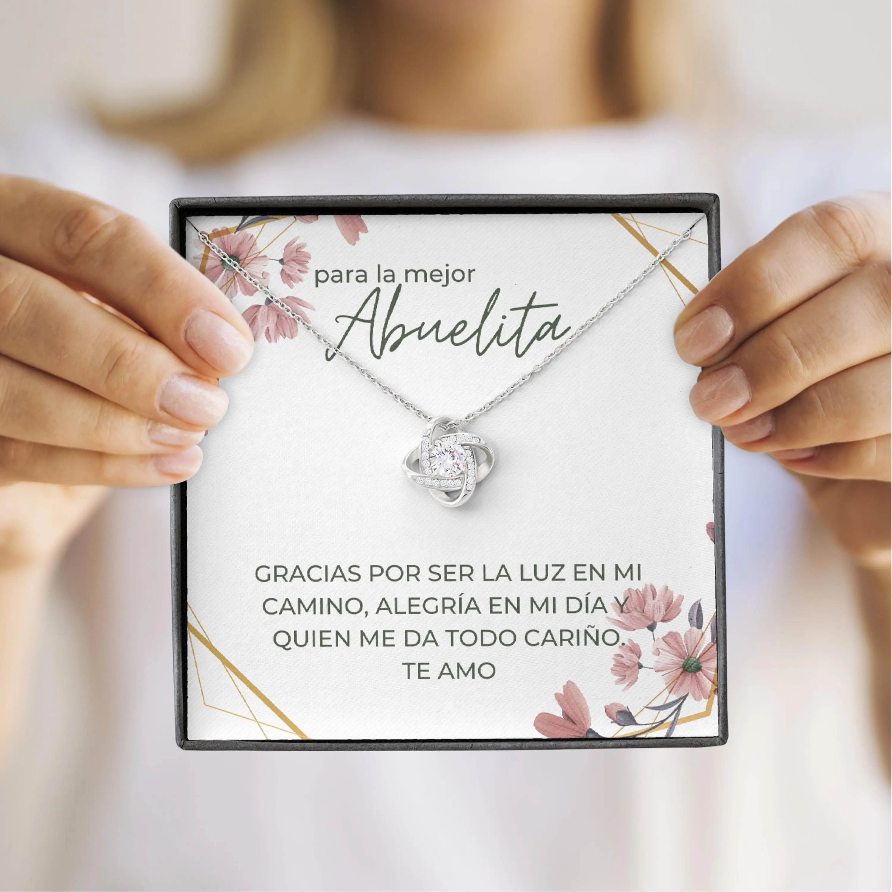 Abuela Gift, Spanish Grandma Necklace, Abuelita Mother’s Day Gift, Thank You Gift, Te Amo Abuela, Unique & Thoughtful Gift for Your Loved One.