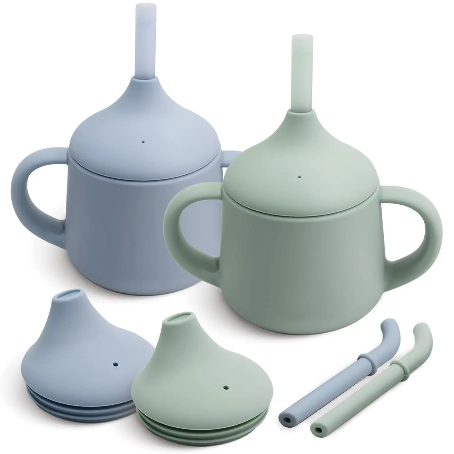 Silicone  Sippy Cups | 3 Stages  Cup Straw Cup for   and  | 4 oz 2Pack