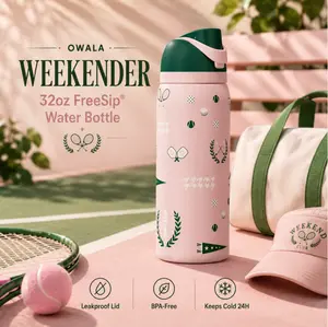 Owala Weekender 32oz Water Bottle Owala FreeSip Leakproof Insulated Stainless Steel Pickleball Gym Sports Gift