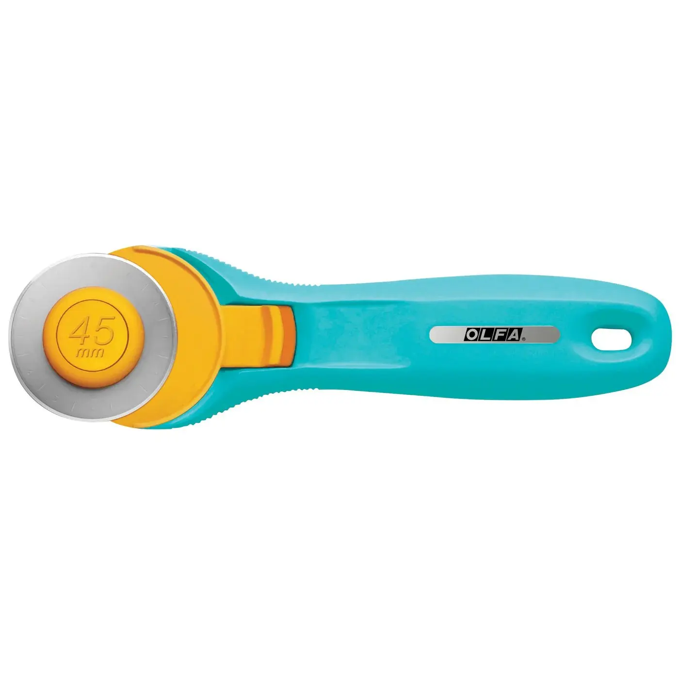 OLFA 45mm Rotary Cutter - RTY2C Sewing Tool Kit, Sharpness-Enhanced Crafting Tool for Makers, Sewing Products with Control for Cleaner Cuts on Patterns, Fabric Strips & Quilting Supplies
