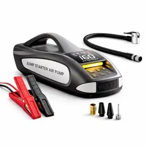 TEVOLE Car Battery Jump Starter with Air Compressor 6000A 160PSI 27000mAh,Jump Starter Jump Box (All Gas 12L Diesel), Car Battery Jumper Starter Portable Jumper Cables,  Lights，Power