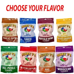 [HOT 2026] Mikey V's Fried Garlic (11 Flavors) "Gator Toes" 3.9oz Bag, Dill Pickle, Garlic Parmesean, Buffalo, Ranch, White Cheddar, BBQ, Jalapeno Cheddar, Spicy, Chile Lime, Moroccan Snack Crispy Chips