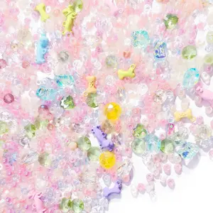 B533]Tiny Doggy Run v2 DIY Beads DIY Charms Set