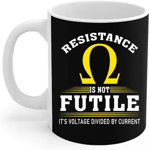 Electrician Mug Funny Electrical Engineer Resistance Is Not Futile Gift Coffee Mug 11oz