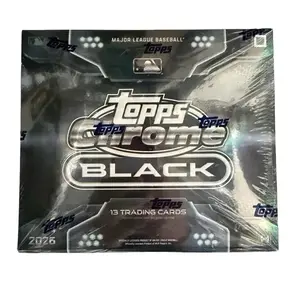 Topps Chrome Black Baseball Hobby Box - 1 encased autograph card per box - 13 Trading Cards, Major League Baseball, 2026 Edition