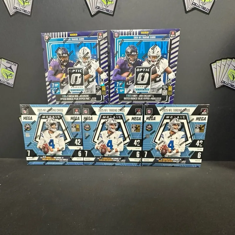 Break #425 2x 2025 Optic Mega , 3x 2025 Mosaic Mega’s Box  -All cards ship