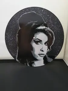 Amy 12' x 12' Vinyl Painting, Music Decor