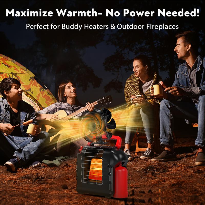 Facepos 2025 Dual-Sided 12-Blade Heat Powered Wood Stove Fan – Upgraded Fireplace Fan for Buddy Heater and Airflow Circulation Facepos 2025 Dual-Sided 12-Blade Heat Powered Wood Stove Fan – Upgraded Fireplace Fan for Buddy Heater and Airflow Circulation