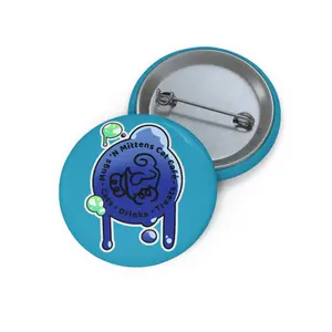 Moonlight Logo Pin Button | Blue, 3 Sizes