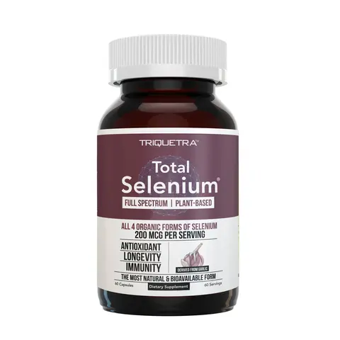 Total Selenium (200 mcg) - Plant-Based Selenium Supplement Edible Healthcare Dietary