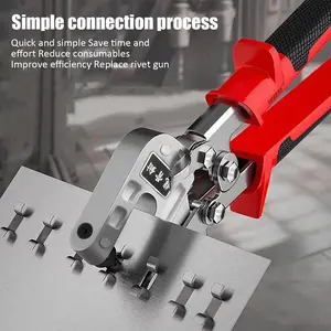 Industrial Grade Ribbed Clamp Tool, Single-Handed Screw Pressing, Ergonomic Handle Design, Durable Metal Fastening Lock Clamp, Clamp with Thread