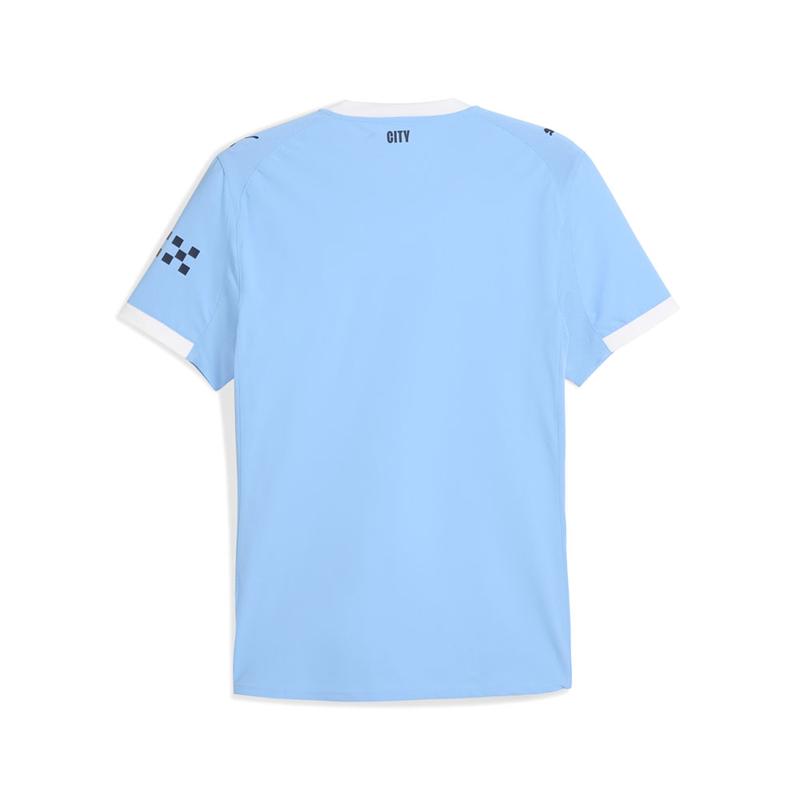 PUMA Mens Manchester City F.C. Crew Neck Short Sleeve Home Jersey Authentic Casual - Blue