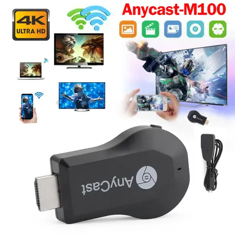 True 4K M100 TV Stick HDM WiFi Wireless Dongle Receiver TV Streamer, Android, Mobile, Screen Mirroring Adapter, Wireless Hdmi Transmitter Receiver