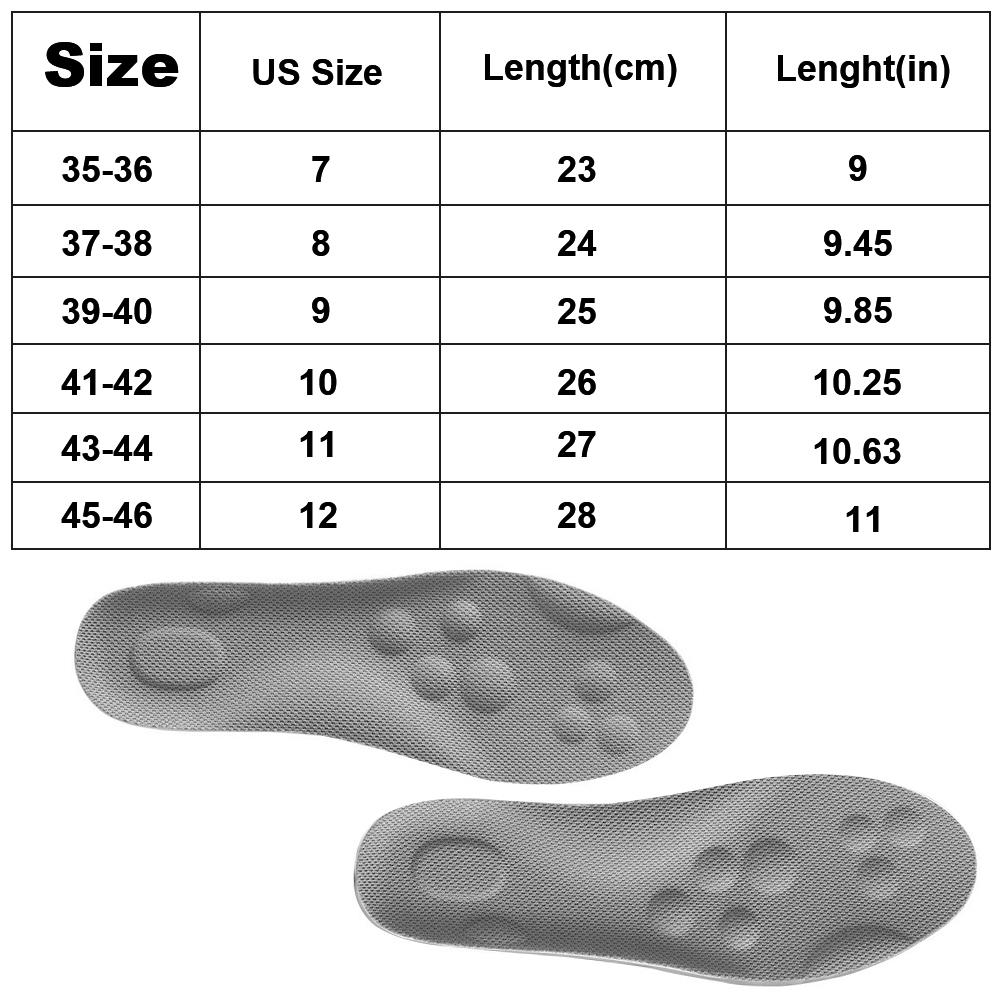 Insoles for Women man,Cloud Soles for Men Women,4D Cloud Soles for Men,Anti Fatigue, Shock Absorption, Foot Pain Relief
