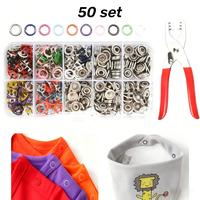 50 set Button kit + 1 pcs tongs