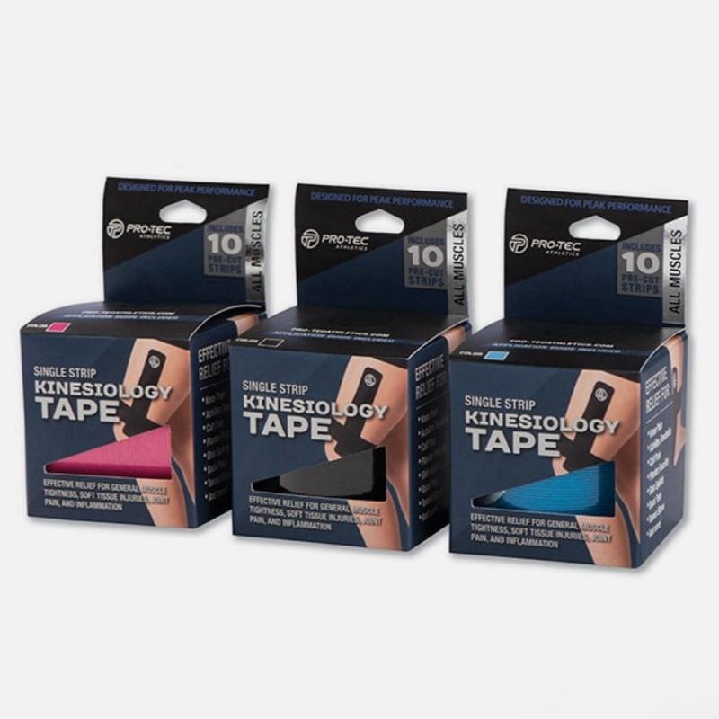 Pro-Tec Athletics Single Strip Kinesiology Tape 10 Strips/Roll
