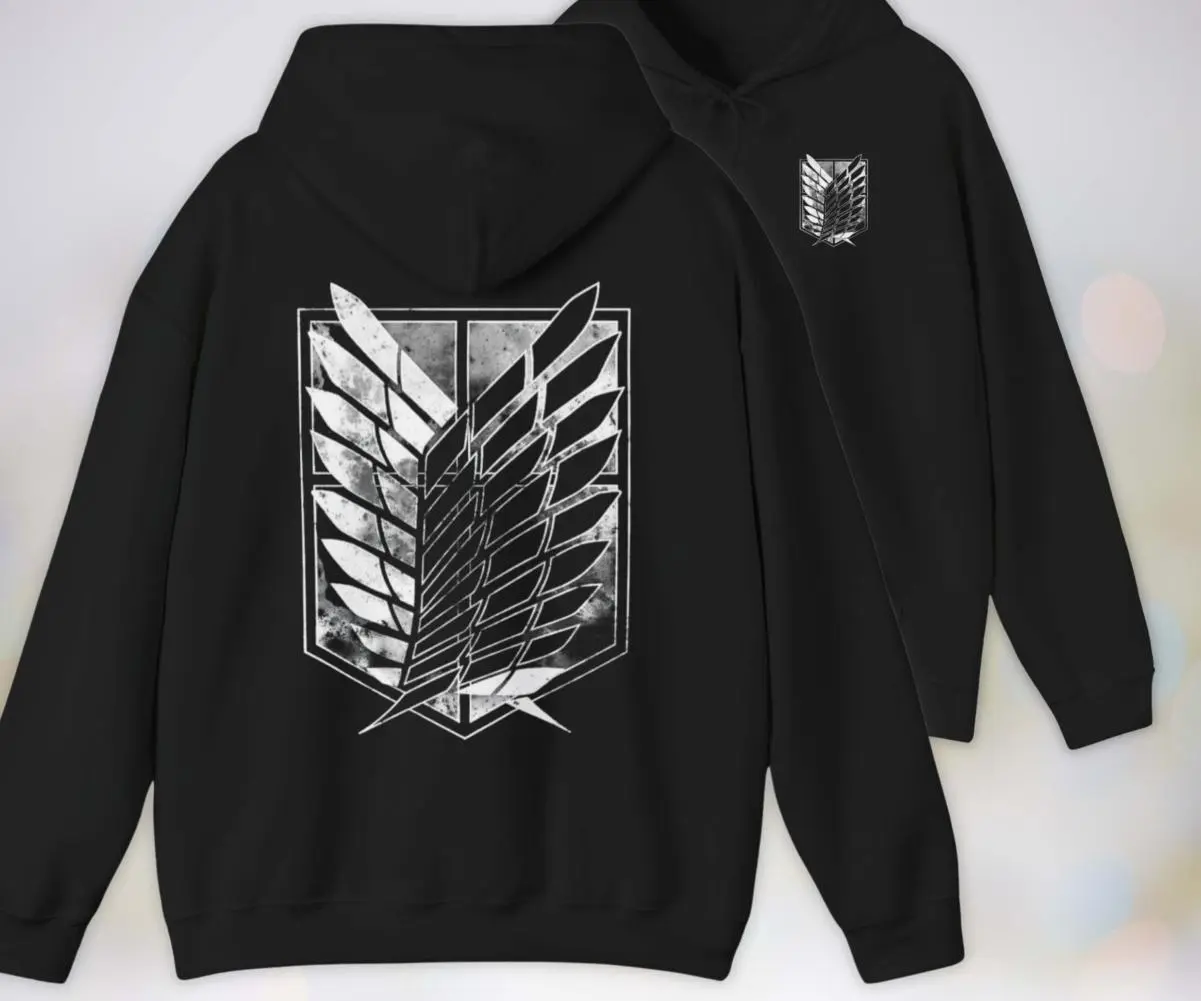Anime 2 Side Sweater, Hoodie - AOT Wings of Freedom, Manga Anime Gift, Shingeki no Kyojin, Full Color Selection, Pick Your