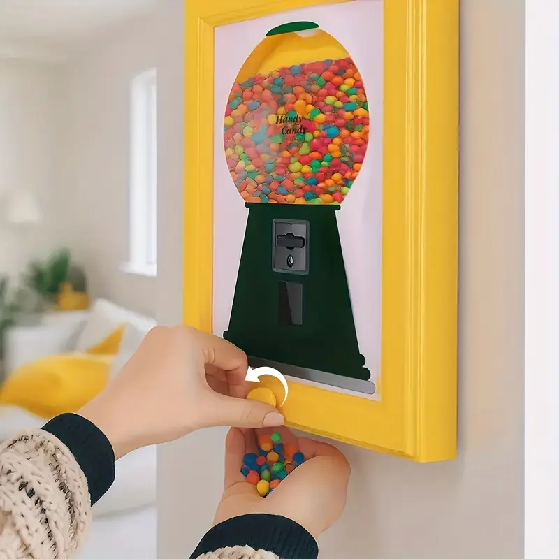 Candy Dispenser Frame, Candy Picture Frame Dispenser, Handy Candy Frame Dispenser, Picture Frame Candy Dispenser, For Candies, Nuts, Dog & Cat Treats, Suitable for Birthday & Holiday Gifts, Candy Jars