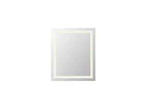 212 MAIN Riven Adjustable Color LED Bathroom Mirror, 36 x 30 in., 3000K-4200K-6400K Color Temperature, Elegant Kitchen & Bath MRE83036, Enhanced Reflection, Led Mirror, Modern