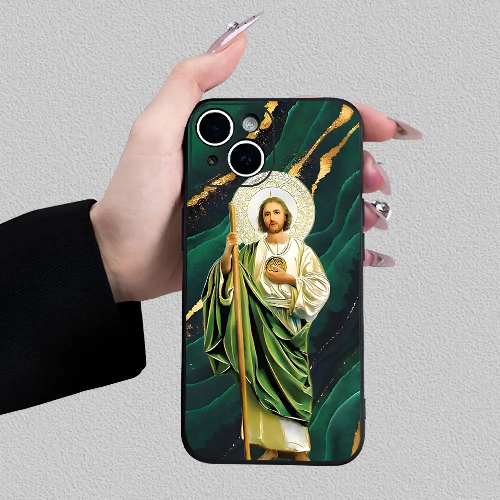 Phone Case: Creative  Jesus Phone Case, Suitable for iPhone 16/15/14/13/12/11/XS/XR/X/7/8 Plus/Pro/Max/Mini - Creative and Stylish Design, Unisex, a Gift for Friends, Family, Boyfriend, Girlfriend