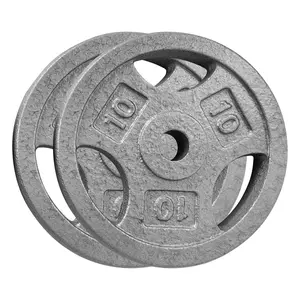 Garvee Cast Iron Weight Plates Set 1 in, 2.5 LBS/5 LBS/10 LBS/25 LBS Bumper Plates for Home Gym, Strength Training & Weightlifting (10 LBS Pairs)