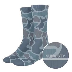The Trail Runner | Shinesty Tonal Grey Camoflauge Heel Hammock™ Crew Socks The Trail Runner | Shinesty Tonal Grey Camoflauge Heel Hammock™ Crew Socks