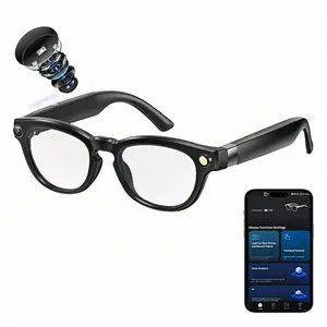 AI  Glasses with 4K Camera, Photo/Record Sunglasses for Travel,  & Daily Use, Photochromic Lenses, Hands-Free Call  Glasses, ChatGPT Voice Assistant, 8-Hours