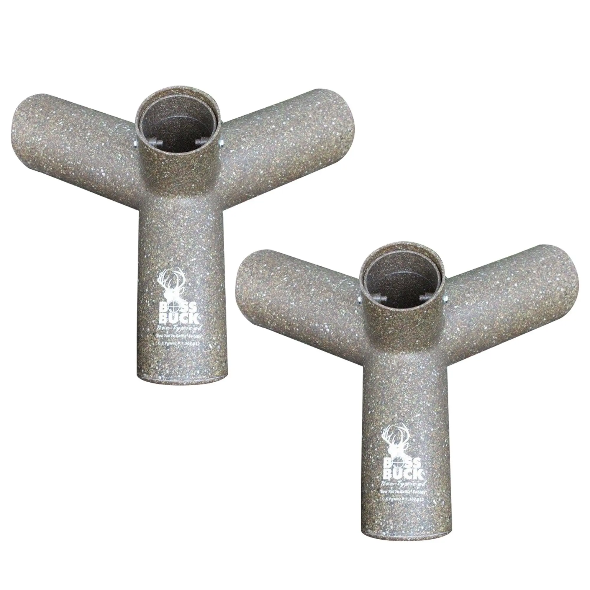 Boss Buck BB-1.10 Hunting Game Feeder with 3 10-Inch Feed Ports, Gray (2 Pack) Boss Buck BB-1.10 Hunting Game Feeder with 3 10-Inch Feed Ports, Gray (2 Pack)