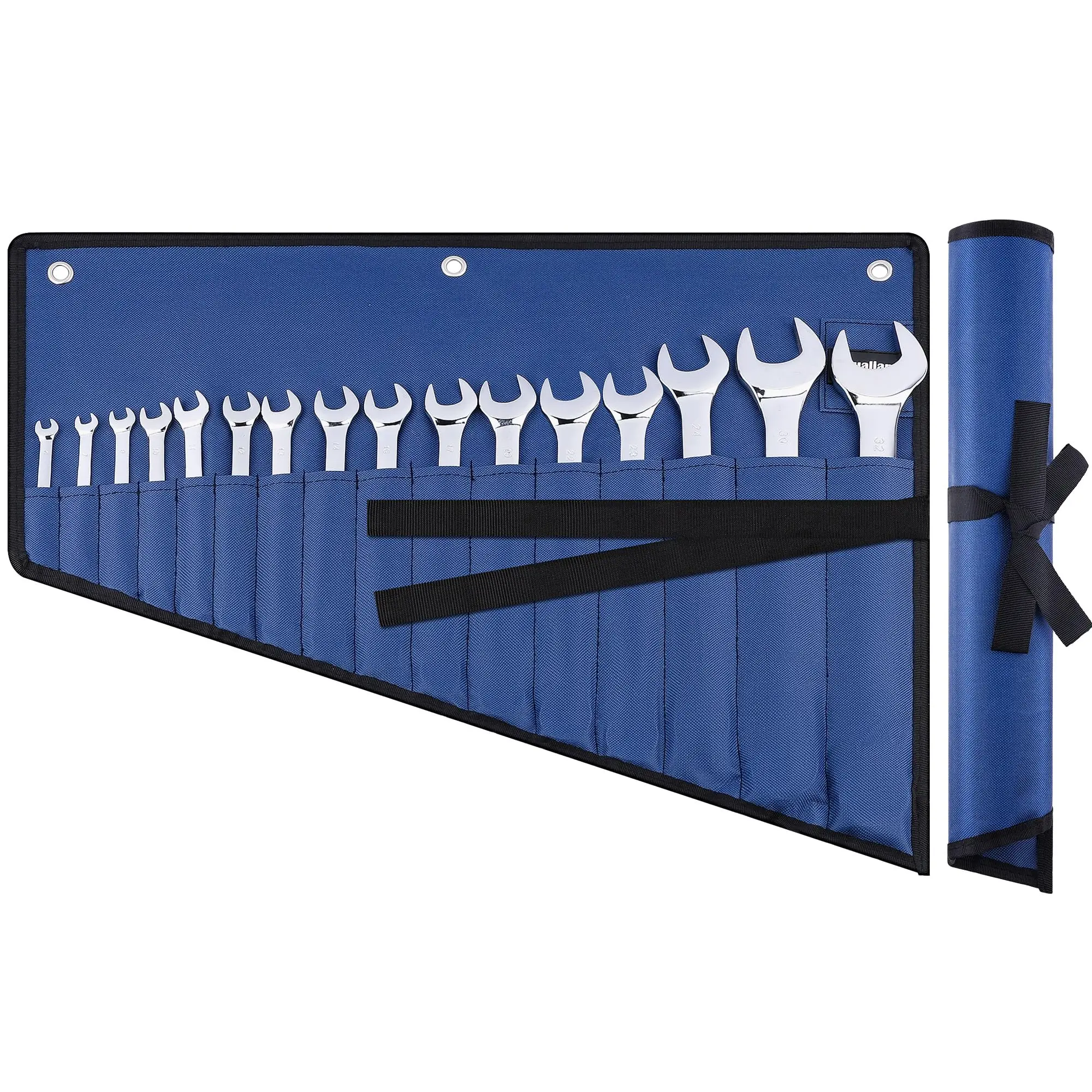 16 Pockets Wrench Roll Organizer  Pouch Up With Water Proof Oxford Cloth Ool Bag For Wrenches Organization