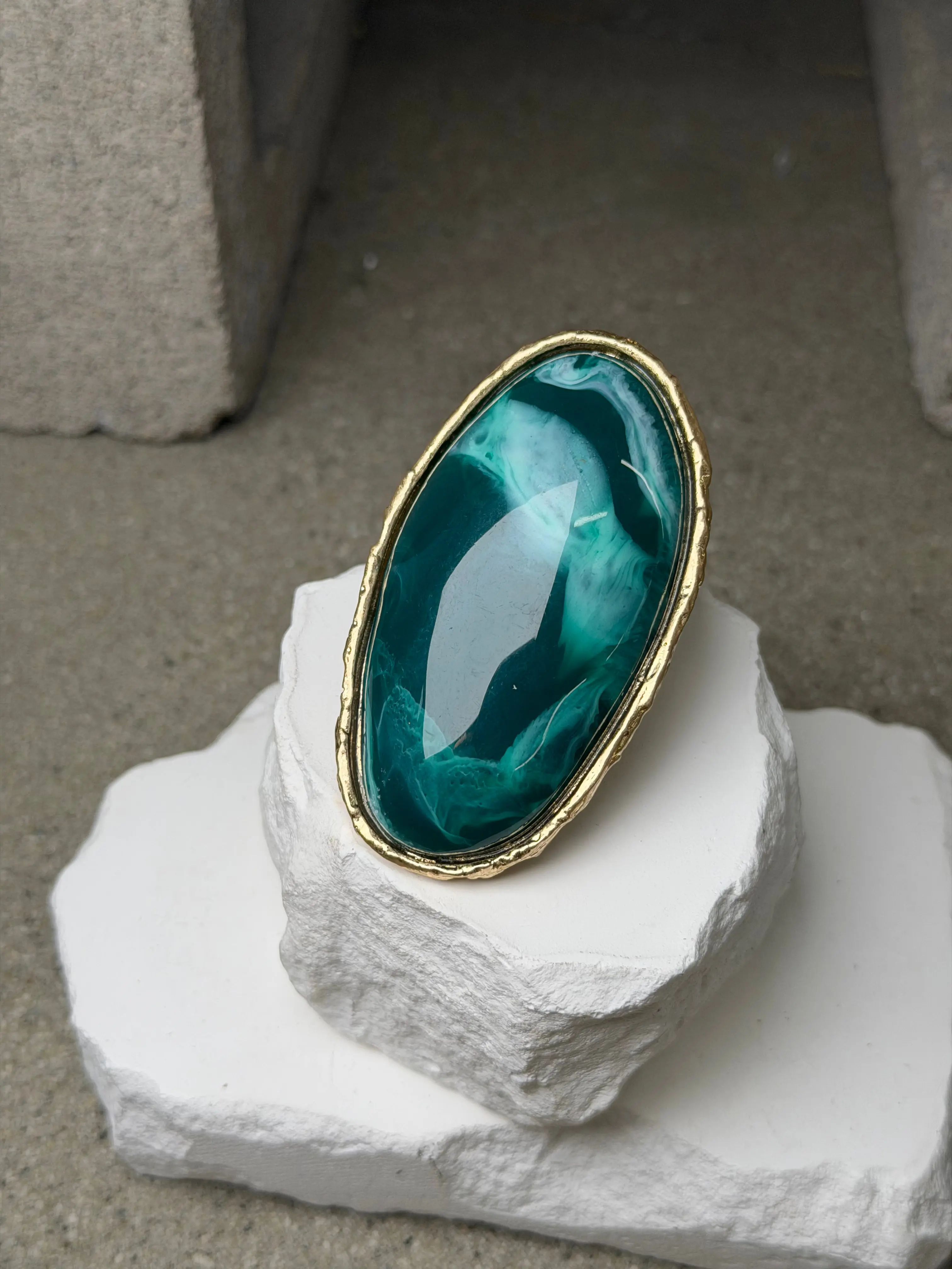 Ethereal Statement Ring Expandable Up To Size 10