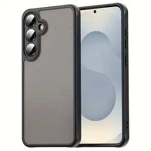 Solid Color Phone Case, Shockproof Phone Protective Cover, Phone Accessory Compatible with Samsung Galaxy S25 Ultra S25 Edge S24 Ultra S23 S22 S21 S24 FE S23 FE, Casing