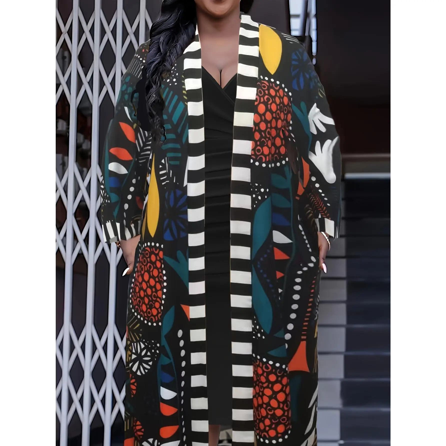 Casual Bohemian Vacation Vintage Printed Patchwork Jacket