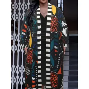 Casual Bohemian Vacation Vintage Printed Patchwork Jacket