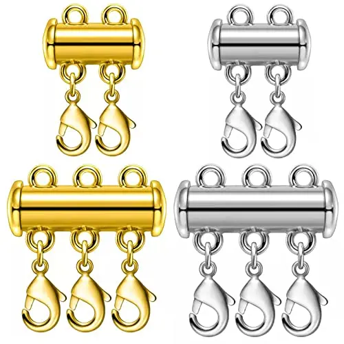 4PCS Lobster Clasp Gold and Silver