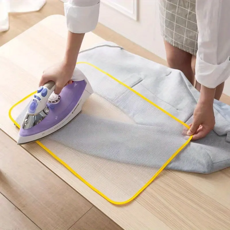 1pc Heat-Resistant Ironing Mesh Cloth, Ironing Guard Pad for Home Laundry to Protect Delicate Fabrics, Clothes & Garments, Prevents Burn Marks & Scorching, Heat-Permeable Mesh for Effective Ironing