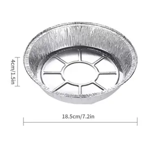 20 Pcs Bulk 7-Inch Round Foil Containers! Food-Grade Aluminum Foil, Oven Safe for Easy Meal Prep & Baking. Essential Kitchen Tool for Busy People #BakingEssentials #KitchenHacks