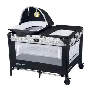 Baby Trend® EZ-Fold Nursery Center Playard w/ Portable Lounger, Removable Full Bassinet & Tote Bag