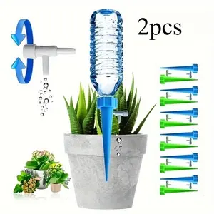 Automatic Flower Watering System - Precise Drip Irrigation for Potted Plants, Adjustable Valves, Adjustable Nozzles for Succulents & Flowers, Weather-Resistant Garden Tools, Indoor & Outdoor Watering Solution
