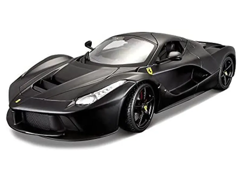 Ferrari LaFerrari F70 Matte Black (Signature Series) Diecast 1:18 Scale Model - Bburago 16901BK