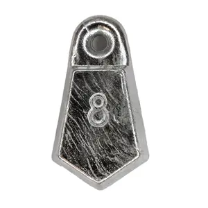 Heavy Flat Bank Sinker Set. 6oz or 8oz (5-Pack)