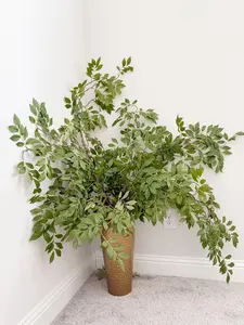 34" Artificial Wisteria Greenery Branch in Green, Faux Spring Foliage, DIY Centerpiece |Florals |Wedding|Home Decorations |Gifts For Her