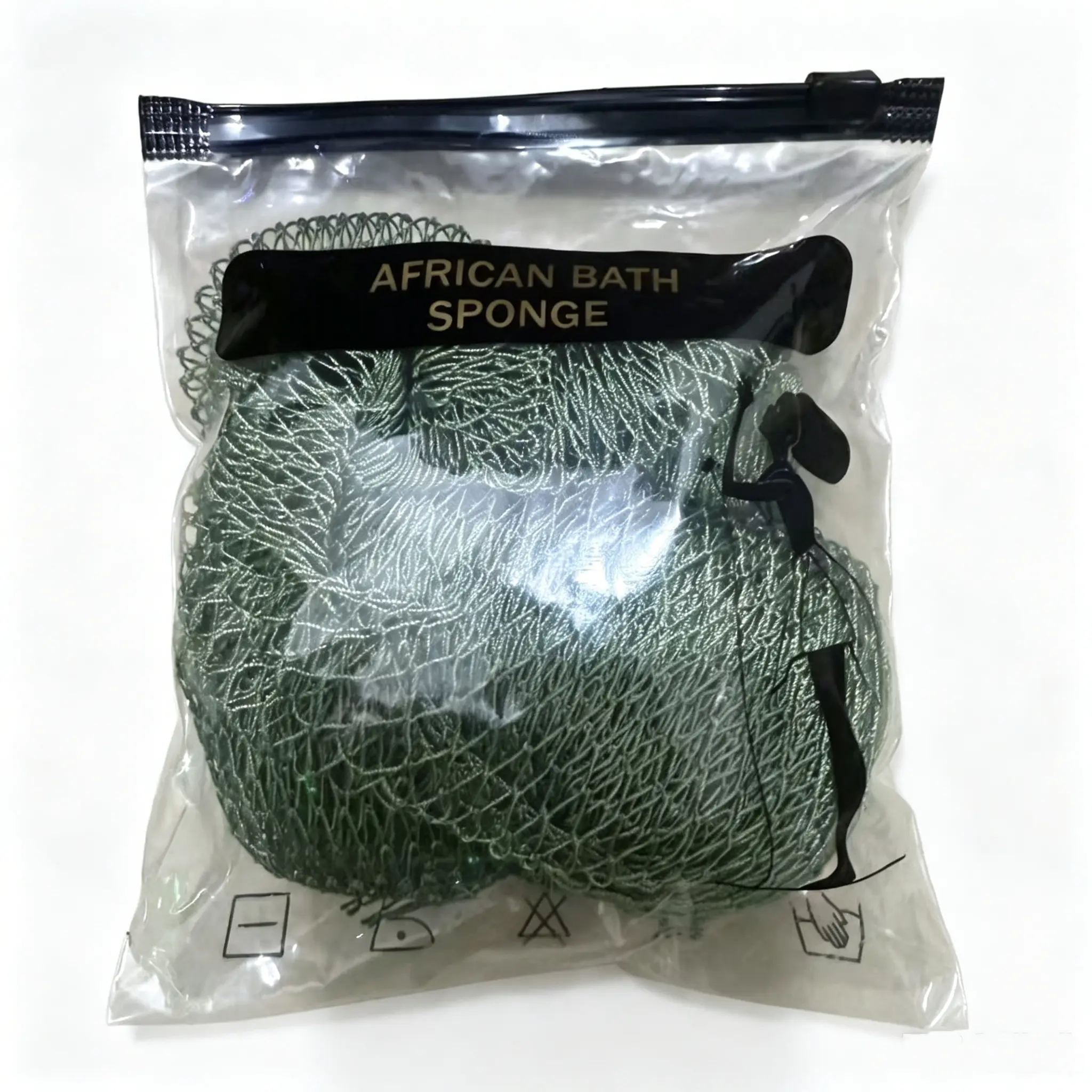 African Exfoliating Net Bath Scrubber - Traditional Gentle Nylon Mesh Body & Back Tool for All Skin Types, Quick-Drying, Reusable Personal Care Item (Stretches to 45 in), Accessories